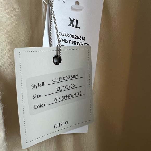 NWT Cupio Cream Boucle Textured Outerwear, size XL - Picture 7 of 7
